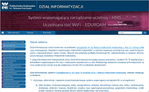 Strona Działu Informatyzacji